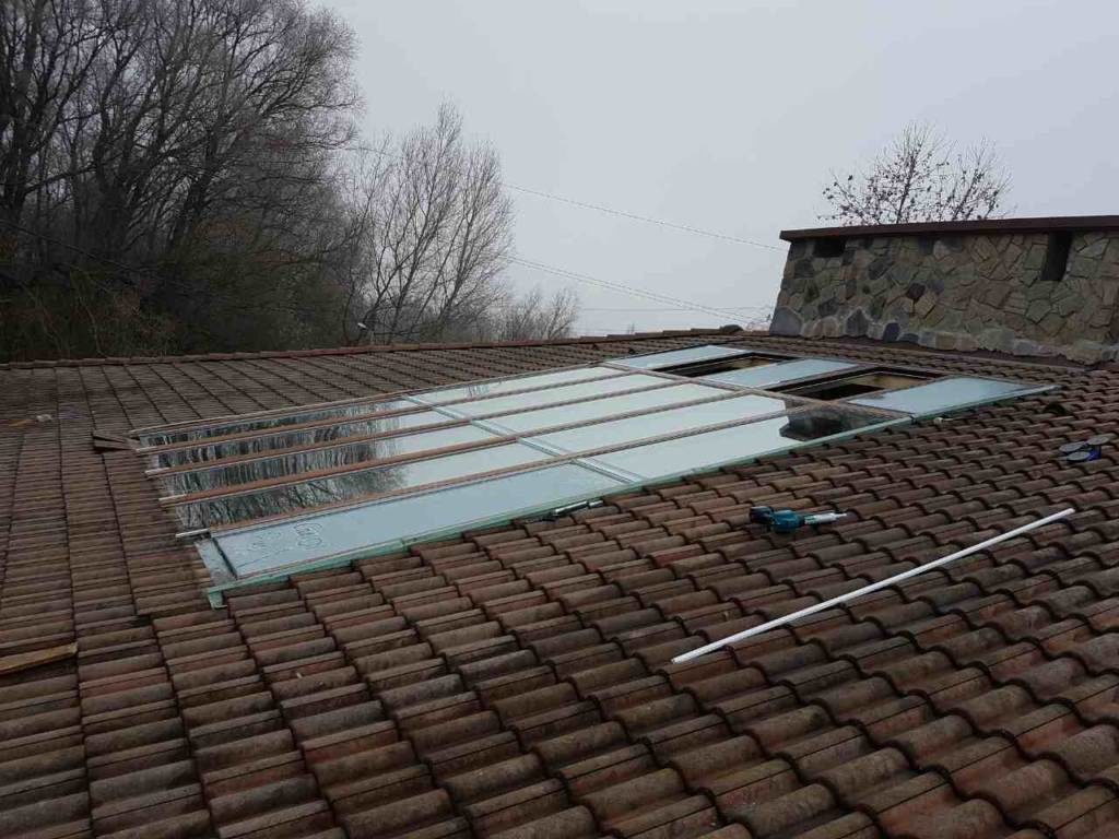 tetőtér - cseréptető megbontása